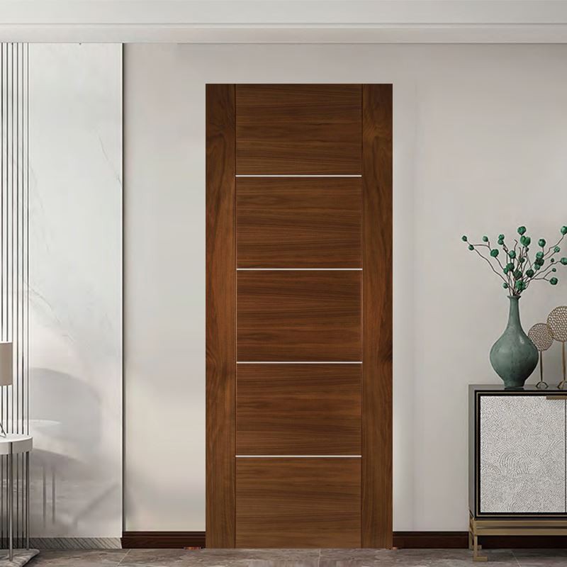 Elegantas melnā valriekstu finiera laminētas dizaina kratītāja durvis