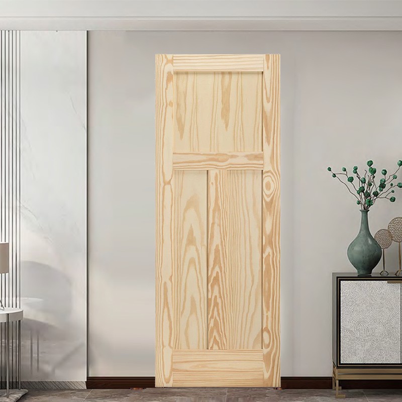 Pine Wood Panel Internal Solid Wood Shaker Door suppliers